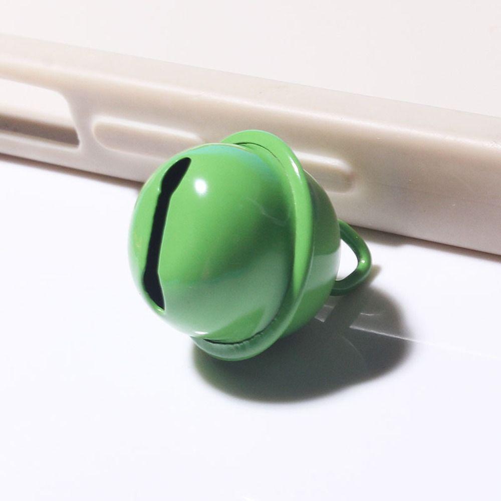 5pcs Candy Color Jingle Bells Metal Beads 18mm Metal Bell Ring Pendant  Keyring
