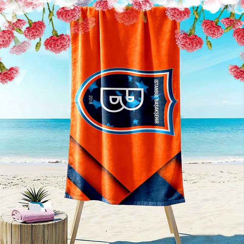 İstanbul Başakşehir Print Beach Towel, Large Soft Quick Dry Towel for Beach Camping Swimming