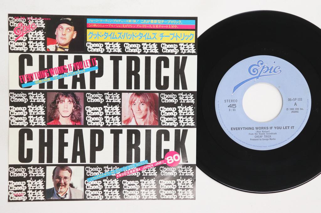 7inch Record CHEAP TRICK  Everything Works If You Let It  Wa 065P101 EPIC 1980 Japan Rock Used