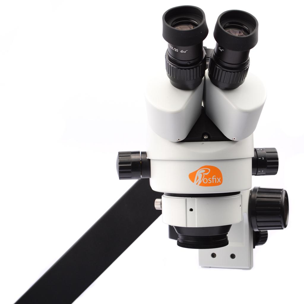 Rosfix Mikroskop Stereoskopowy Trinokularowy Neptune Pro MSNP-T-WDMS1 – Zakres Zoomu 7x-45x | Wysięgnik | Oświetlacz 56xLED I Soczewka 0,5x