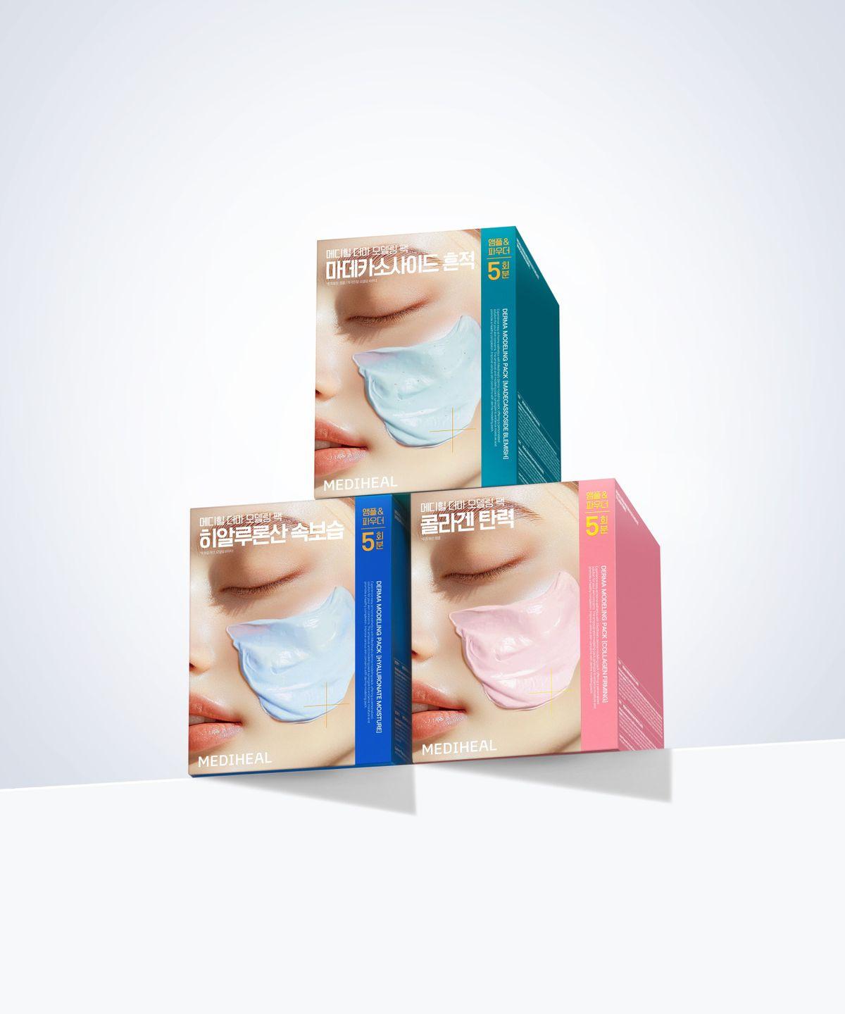 Derma Modeling Pack 5-Use Special Set (Choose 1 of 3: Madecassoside/Hyaluronic Acid/Collagen) Madecassoside