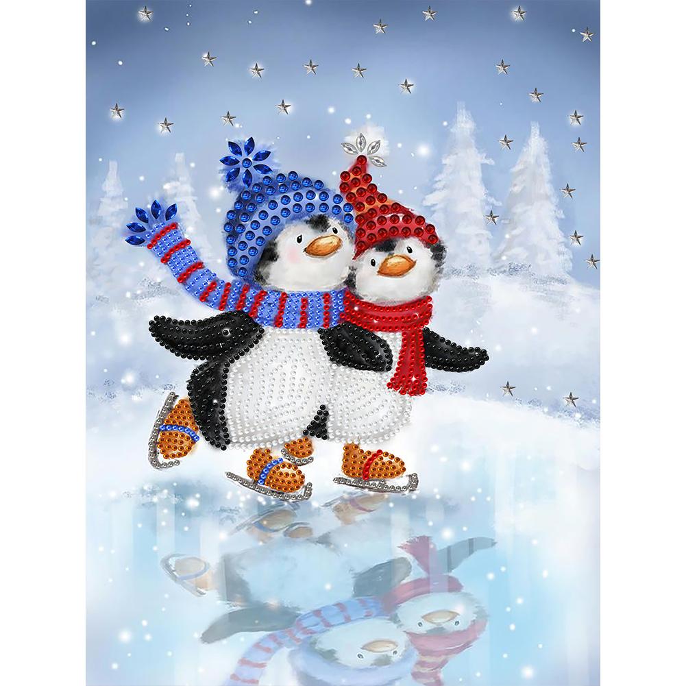 

30*40cm Partial Special Shaped Drill 5D DIY Snowman Kit Diamond Painting Decoration Rhinestone Diamond Painting Home Wall Decor 30*40cm