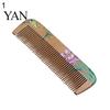 Painted Flower Peach Wood Healthy Scalp Massage Anti-Static Comb Hair Care Tool