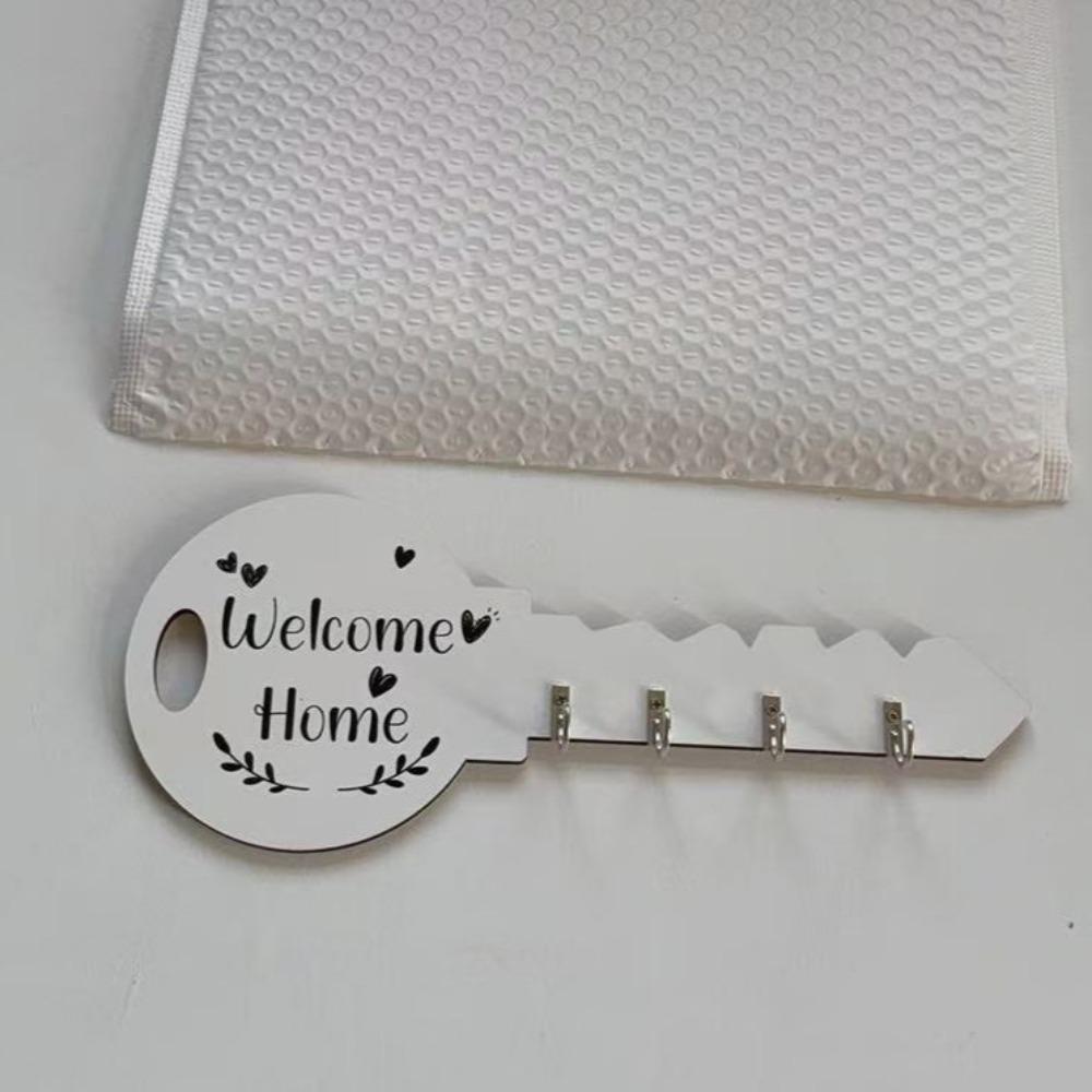 Bohemian Wooden Key Hook Rustic Entryway Key Holder Retro Wall Hanger