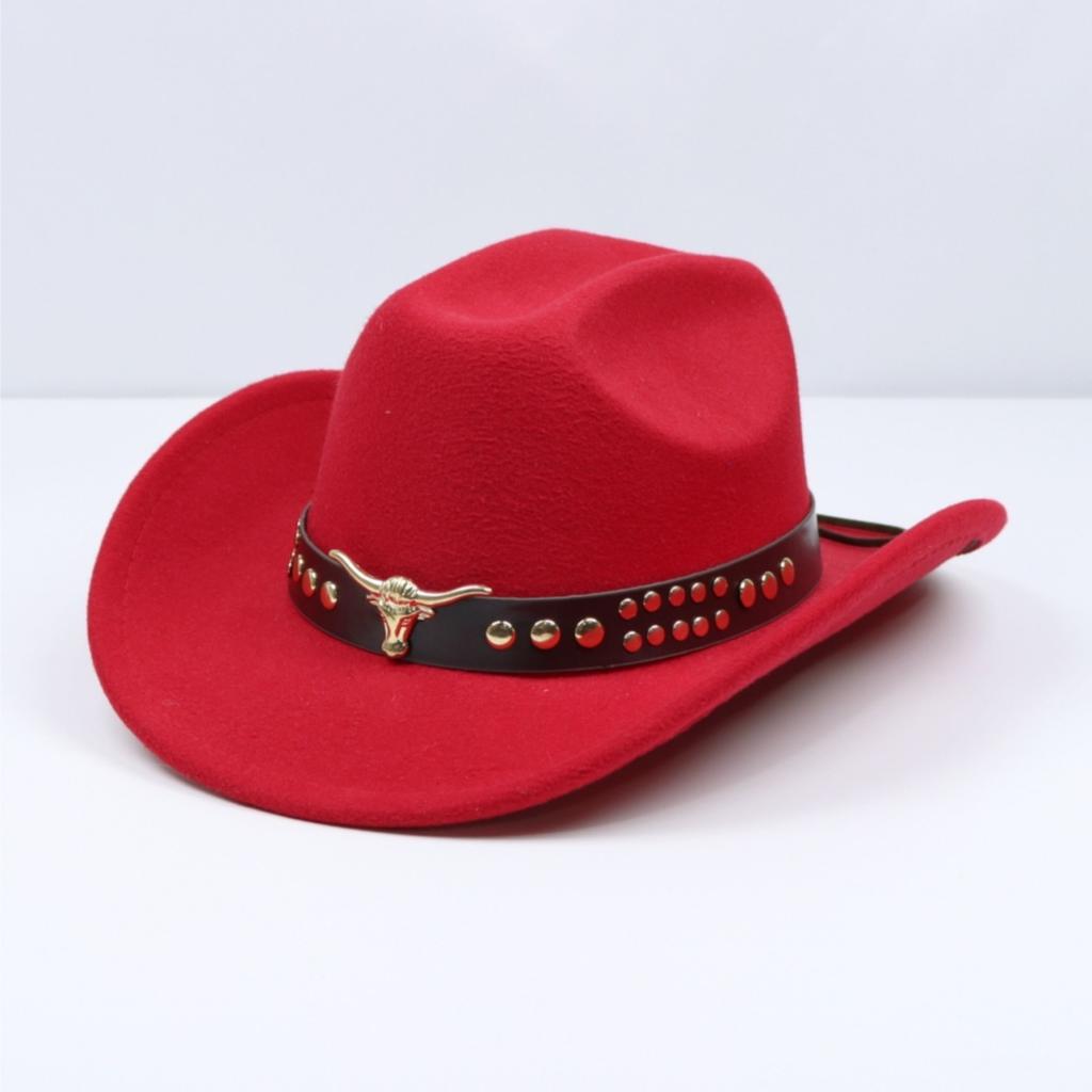 Women's European and American style sun protection hat, riding hat, wide-brimmed cowboy hat, suede cowboy hat