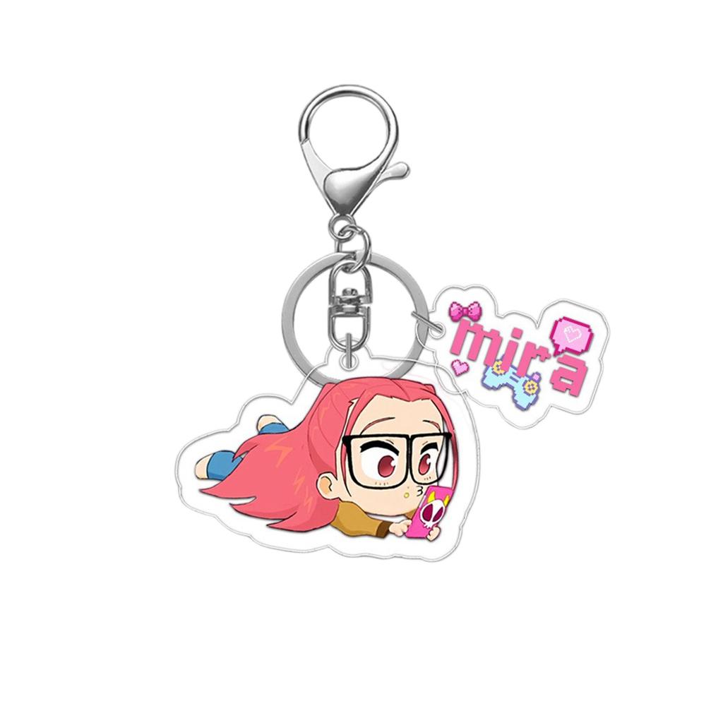 Acrylic Keychain Pendant Student School Bag Cute Decoration Small Gift