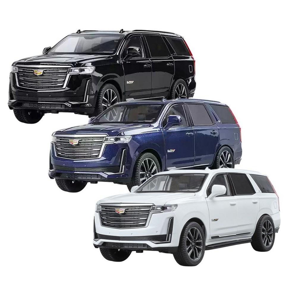 1:24 Druckguss Cadillac Escalade 5. Generation SUV Legierung Rückzieh-Auto Modell, Weiß