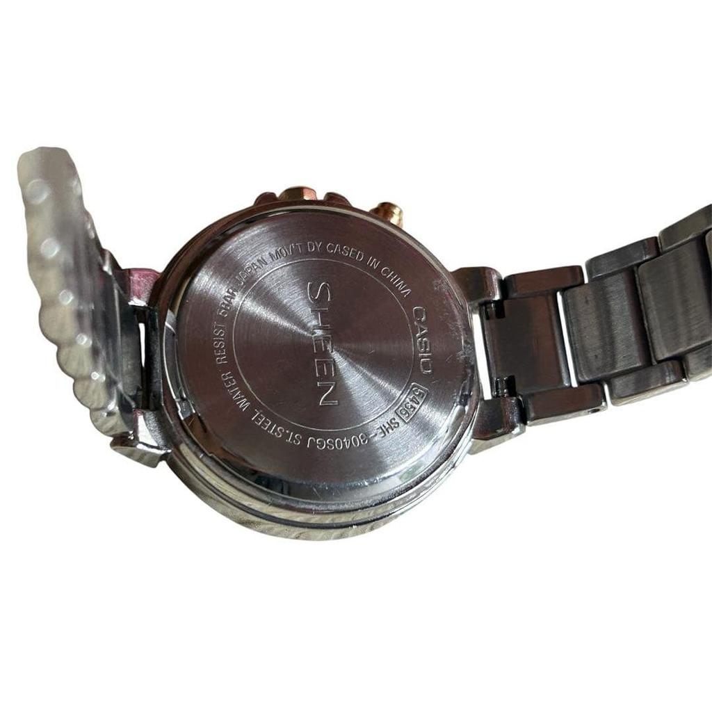Used CASIO SHEEN SHE-3040SGJ Chronograph