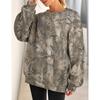 Women Tree Print Crew Neck Loose Long Sleeve Casual Fashion Sweatshirt