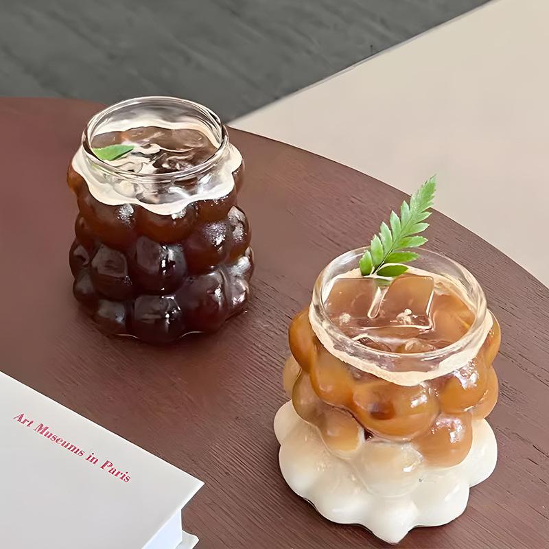 350ml Transparent Heat Resistant Glass Cup Cocktail Wine Shot Glasses Coffee Mug Water Drinking Tea Cups Bar Kitchen Accessories