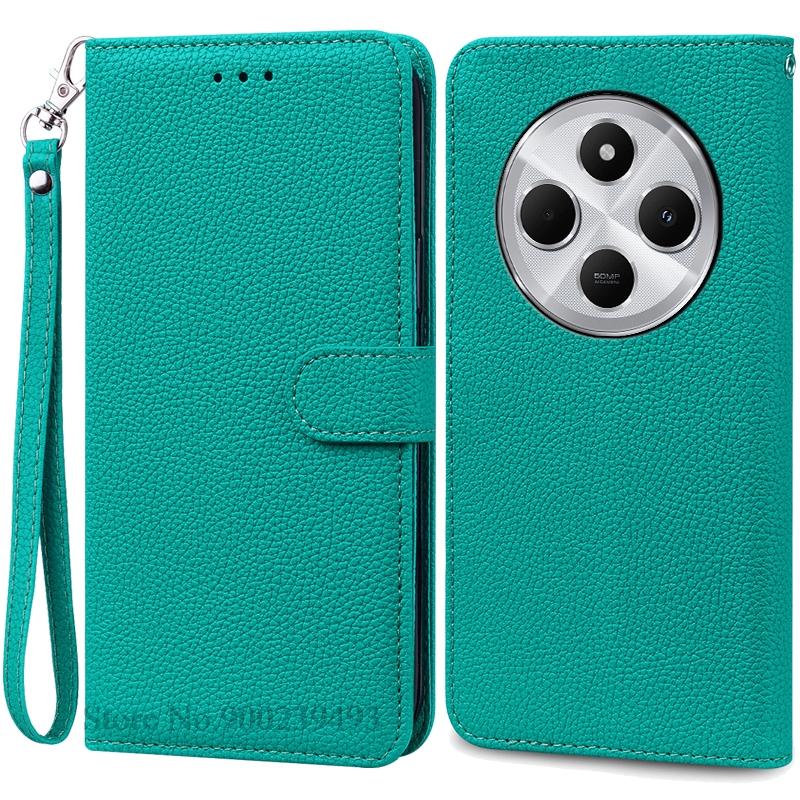 For Poco C75 Case Luxury Leather Flip Wallet Case For Poco C75 Case Xiaomi Poco C75 C 75 Case Silicone Book Cover Coque Fundas