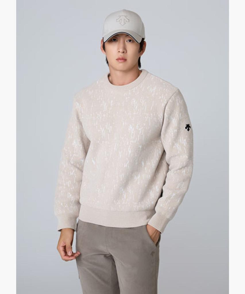 DESCENTE GOLF Men'S Chenille Round Windproof Sweater (Dq42Mfkpo5)