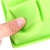 Silicone Ice Cube Maker 6 Cavities Chocolate Candy Tray Mold Kitchen Cooking Tools Green
