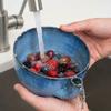 Bol de Spălat și Scurgere cu Model în Vârtej de Fructe de Pădure Imprimat 3D Coș Mare Scurgător pentru Fructe de Pădure Pregătirea Alimentelor