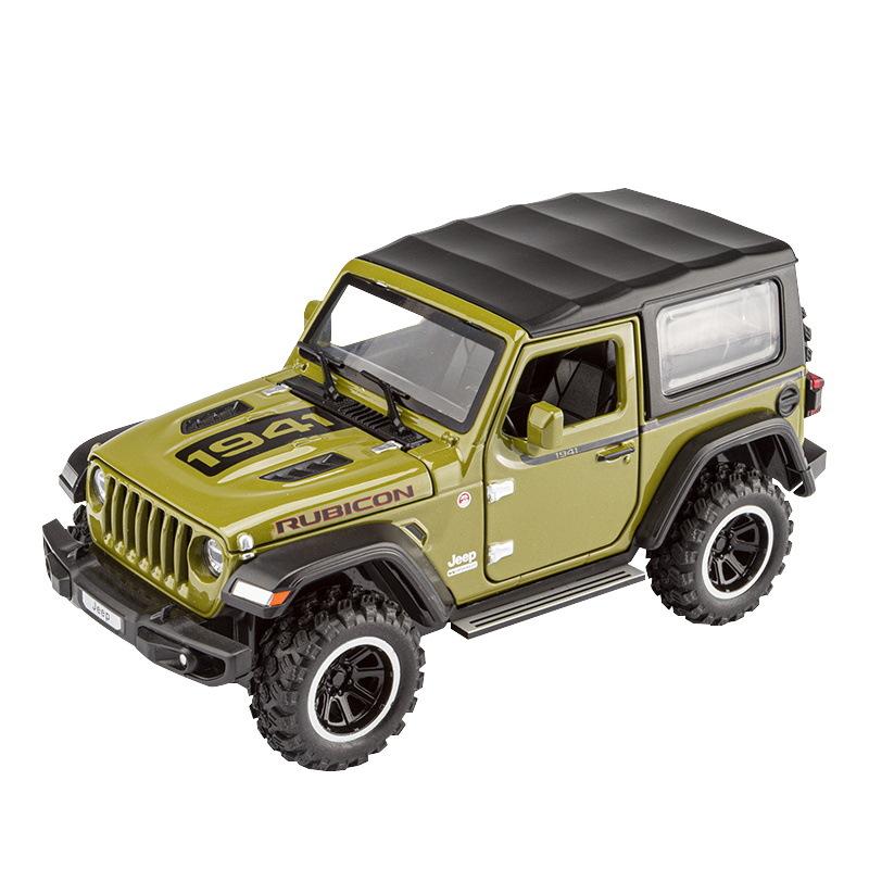 1/32 Scale Wrangler Off-Road 7 Door for Wrangler Diecast Toy Car Model,  Metal Alloy Vehicle for Kids Boys Girls Adults, Doors Open, Light