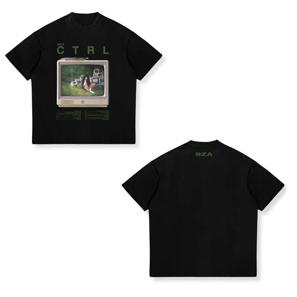Vintage Unisex SZA Travel Hip Hop Rap Tshirt American Hip Hop Summer New Unisex and Women Retro Fashion Unseix Shortsleeved Top