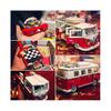 Modelo Volkswagen T1 Furgoneta Camper Serie Technic Bloques de Construcción de 1354 Piezas