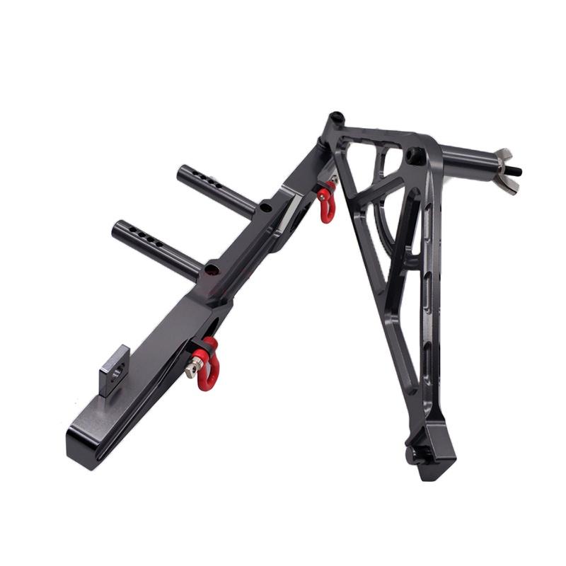 Premium Cnc Machined Black Aluminum Front Rear Bumper For Axial Scx10 Rc Truck