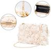 greentaya Party Bag, Wedding Petal Bag, Large Lace Women's Handbag, Perfect for Receptions and Guests (Apricot)