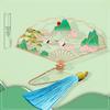 Ruihe Rose Gold Tassel Folding Fan Bookmark with Gift Box for Teachers