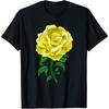 Yellow Rose Graphic - Garden Gardener Botanist Flowers Rose T-Shirt
