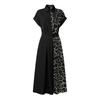 ZANZEA Women Casual Turn Down Collar Summer Short Sleeve Leopard Print Dress