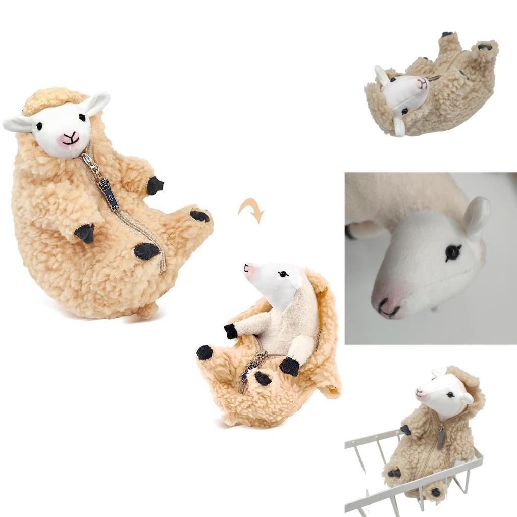Cute Plush Sheep Doll 16cm Rokkosan Pasture Detachable Soft Simulation