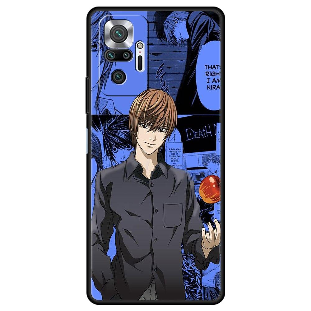 

Чехол для redmi 9 9a 10 8t 9c k40 для Xiaomi Redmi note 11 10 9 pro 11T 11proplus Чехол 8pro 7 9S 9T Funda Gods of Death Note Redmi Note 7