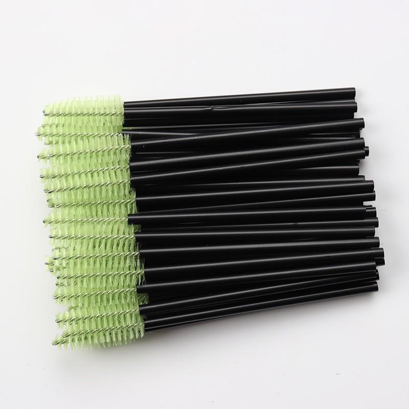 50-Pack Disposable Spiral Mascara Wands & Eyebrow Brushes