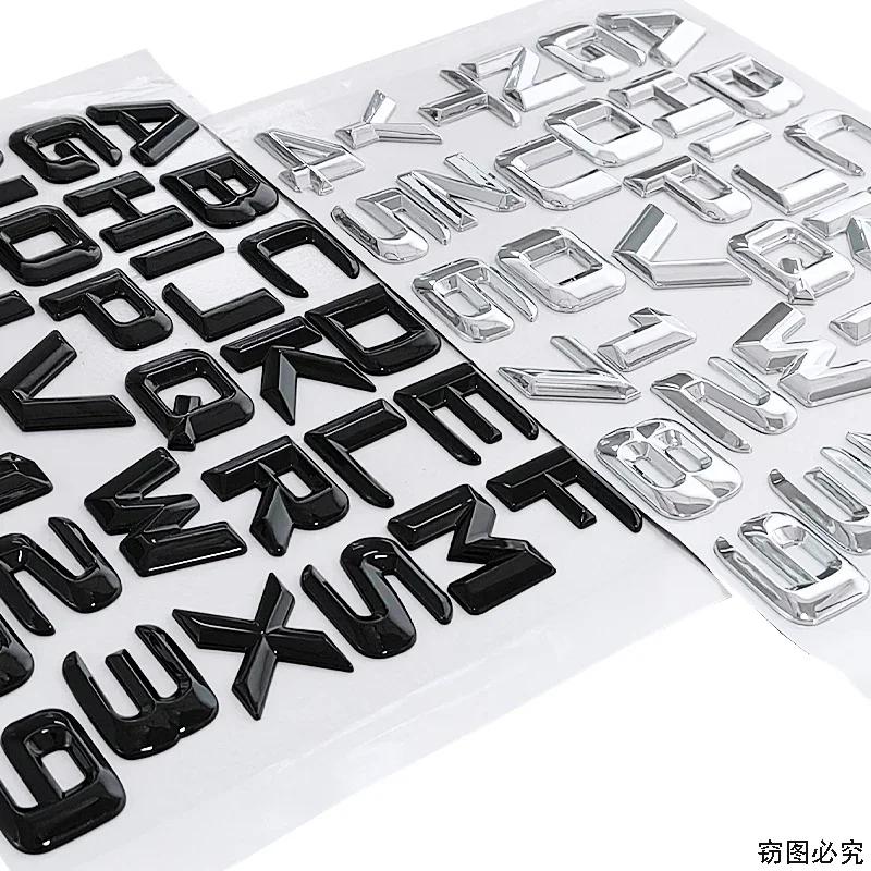 Modified ABS Car Letter Sticker 3D Tail Box Emblem Decal Decorative for Mercedes Benz W168 W203 GLK CLS SLK ML A200 E350 G500 AT1 b18