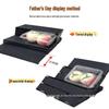 Multi-functional Tiered Stand Display with Air Curtain Freezer and Fruit Tray
