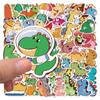 10/30/50pcs Kawaii Anime Colorful Dinosaur Stickers Cute Cartoon Creative Sticker Stationery Notebook Phone Graffiti Decals Toy
