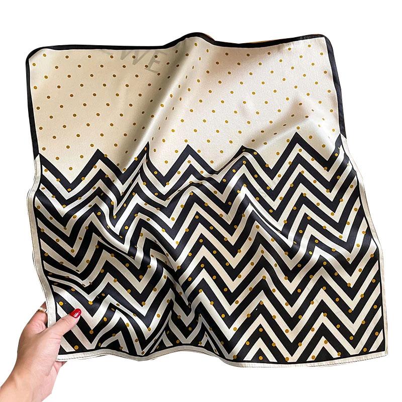 Luxury Brand Scarf 100% Silk Bandana dot Women Square Scarves Wrap Kerchief Mulberry Spring Fashion High Hijab Shawls Foulard