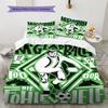 Borussia  Pattern Bedding Quilt Set Quilt Cover Pillowcase Home Decoration Birthday Gift (1 * duvet cover + 2 * pillowcase, without core)