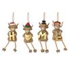 Set of 4 Highland Cow Decorations 'Home'