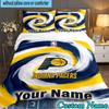 Custom Name 3PCS Pacers Basketball Team  Bedding Set,Including  Duvet Cover And 2pcs Pillowcases Perfect for Bedroom,Dormitory,Fan Christmas Gift