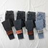 Winter Dicke Warme Casual retro Denim Kleine Füße Bleistift Hosen Frauen Hohe Taille Dünne Jeans Fleece Warme Slim Fit Stretch damen