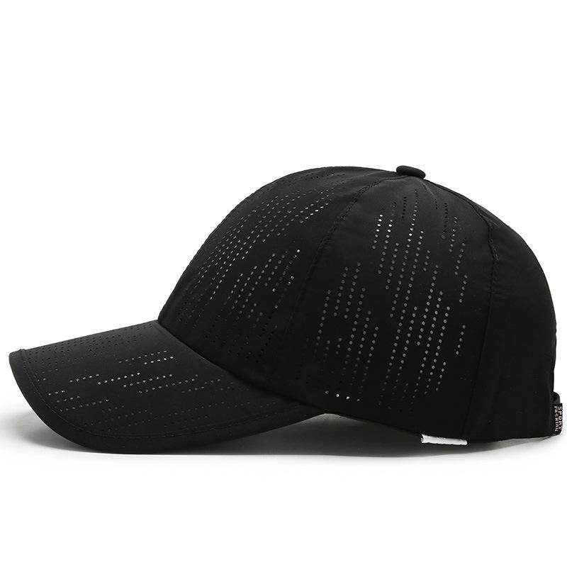 Summer Laser Punching Sun Hat Quick Drying Hat Men and Women Travel Breathable Sun Hat Outdoor Sports Baseball Hat