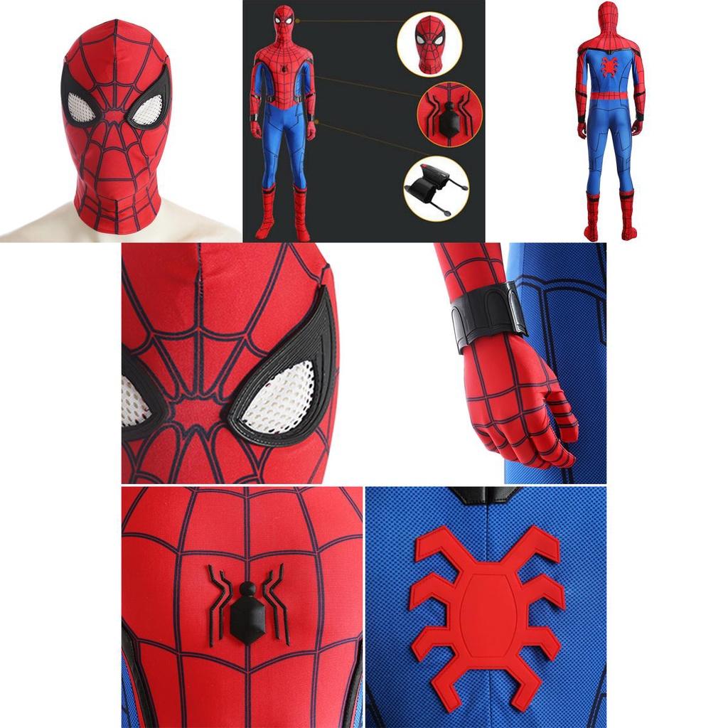 Stunning Spiderman Homecoming Cosplay Costume With Exquisite 3d Printed Design