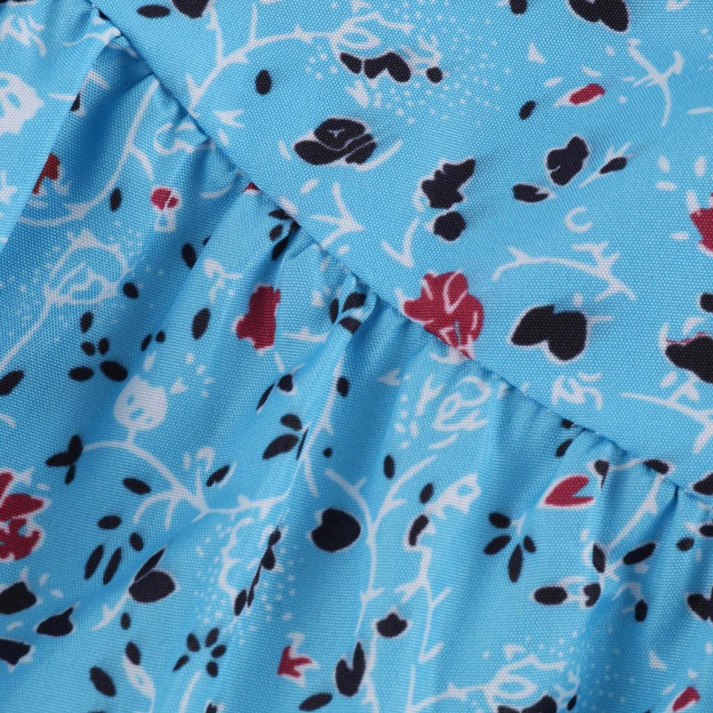 Dámská móda Ležérní potisk bez rukávů velké plážové šaty letní