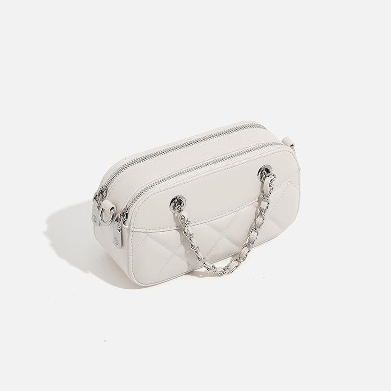 2024 Summer New Niche-Inspired Classic Quilted Chain Handbag, Shoulder and Crossbody Bag, Fashionable and Versatile Small Square Bag