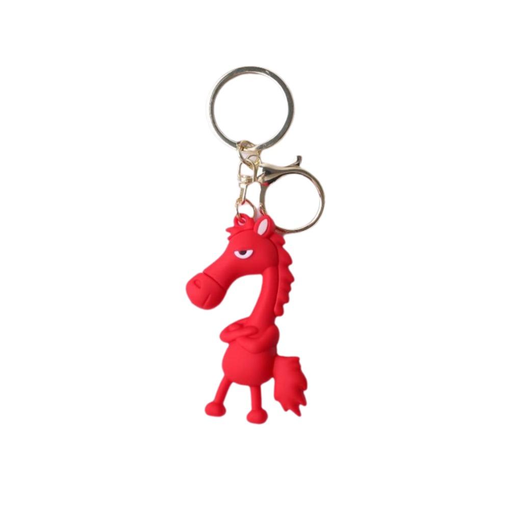 Simulation Horse Keychain Cold-Hearted Black Horse Bag Ornament Lucky Horse Mascot  Party Favors
