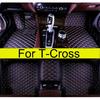 Car Floor Mats For Volkswagen Vw T-Cross Tcross     Carpets Parts Covers Auto Interior Accessories Foot Rugs