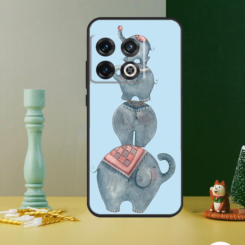 

Cute Elephant Cartoon Phone Case For OnePlus 13 12 11 9 10 Pro 13R 12R 8T 9RT 10T 10R Nord 4 CE 2 3 Lite N20 N30 OnePlus Nord CE4Lite