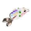 1pcs Mini Frog Soft Bait 60mm 5.5g Double Hide Hook Fishing Lure Bionics Sequin Frog Bait Artificial Lifelike Thunder Frog Lure