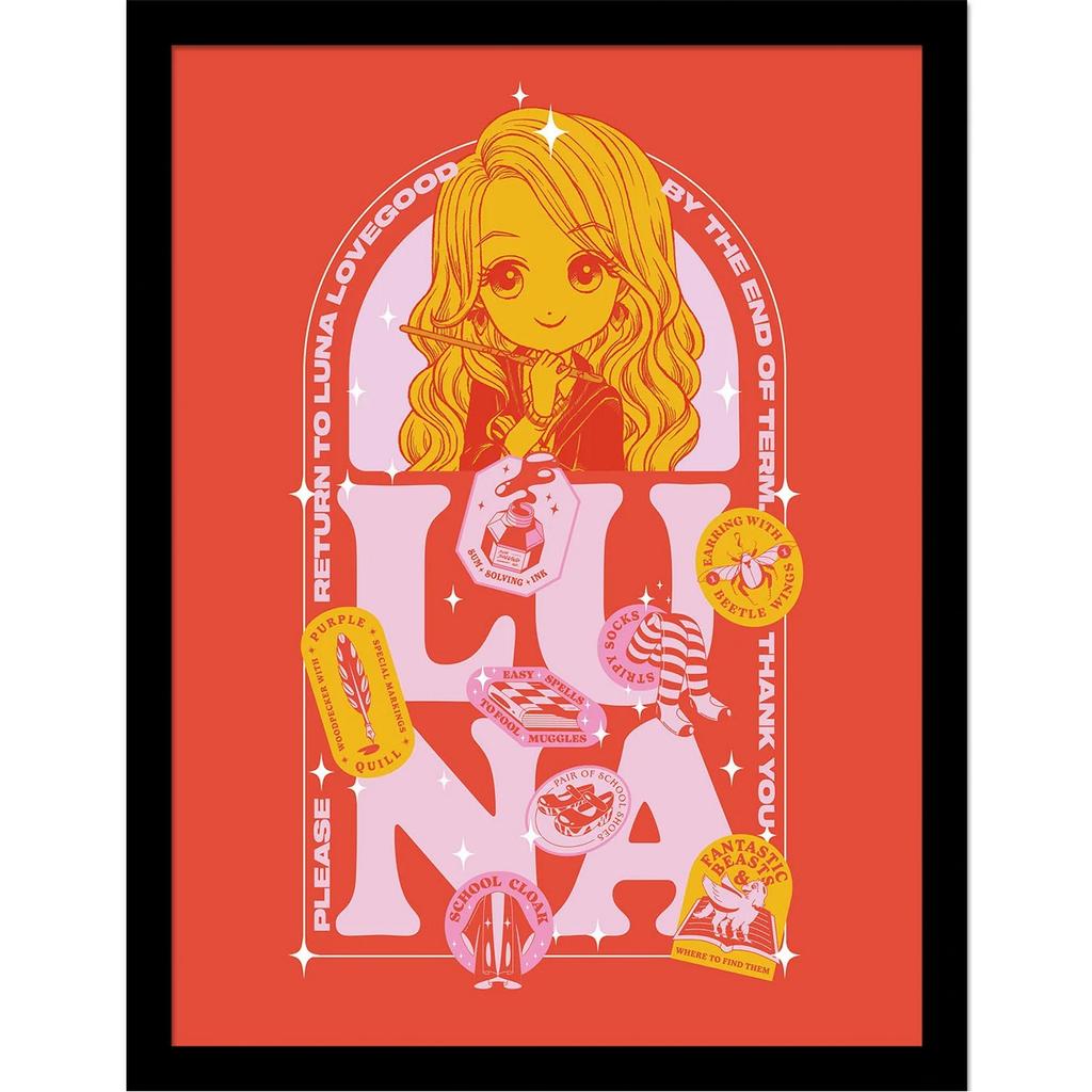 HARRY POTTER Witty Witchcraft Luna Lovegood Framed Poster