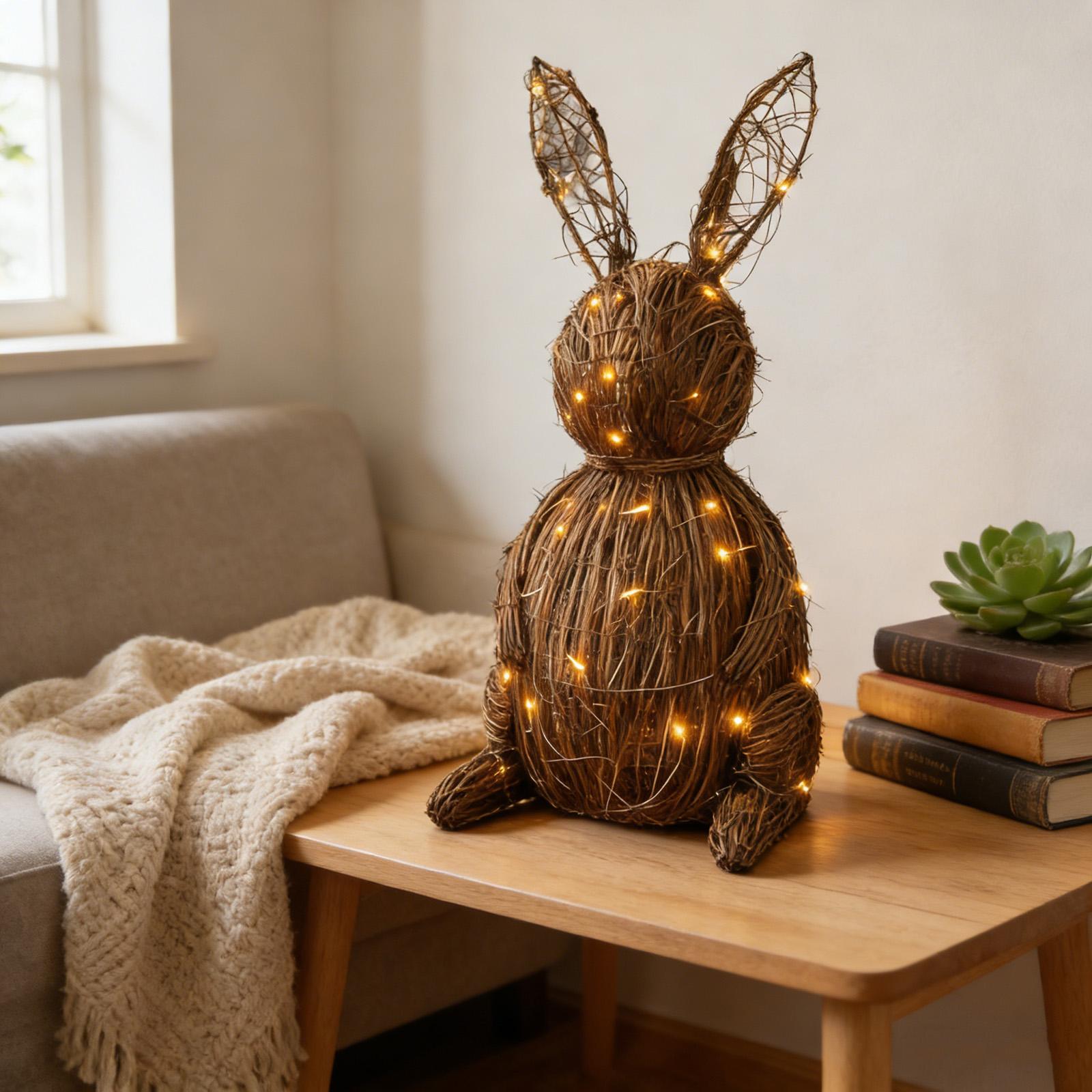 Hand-woven Bunny Easter Ornament One Size