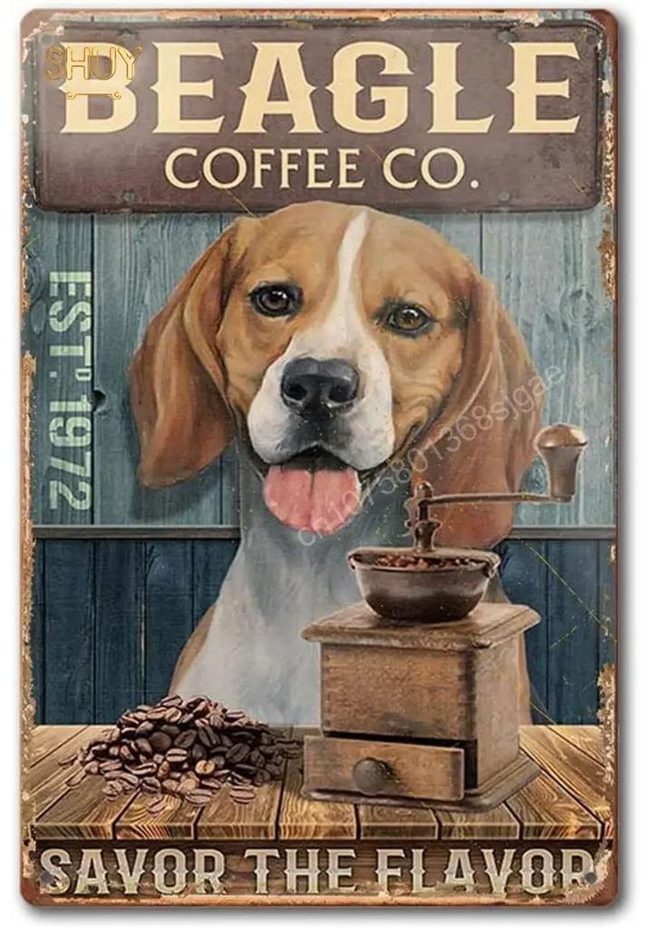 Beagle Dog Metal Tin Sign Please Sit Yourself The Best Sit In The House Printing Poster Bathroom Home Art Wall Decoration Pla