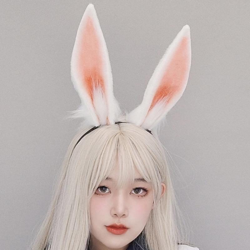 Easter Party Plush Bunny Headband Woman Makeup Cosplay Party Headwear Supplies