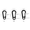10Pcs Small Carabiner Clip for Key, Backpacks Camping Outdoor Carabiner Clip Stainless Steels Keyring Clip Snap Hook Set